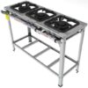 Fogão Industrial Inox FGI31 LD, FGI32 LD, FGI33 LD, FGI34 LD Em Linha Boca Chama Dupla - Image 3