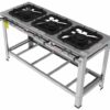 Fogão Industrial Inox FGI41 LD, FGI43 LD, FGI44 LD Em Linha Boca Chama Dupla - Image 2